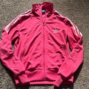 Adidas Vibrant Pink Zip-Up Jacket